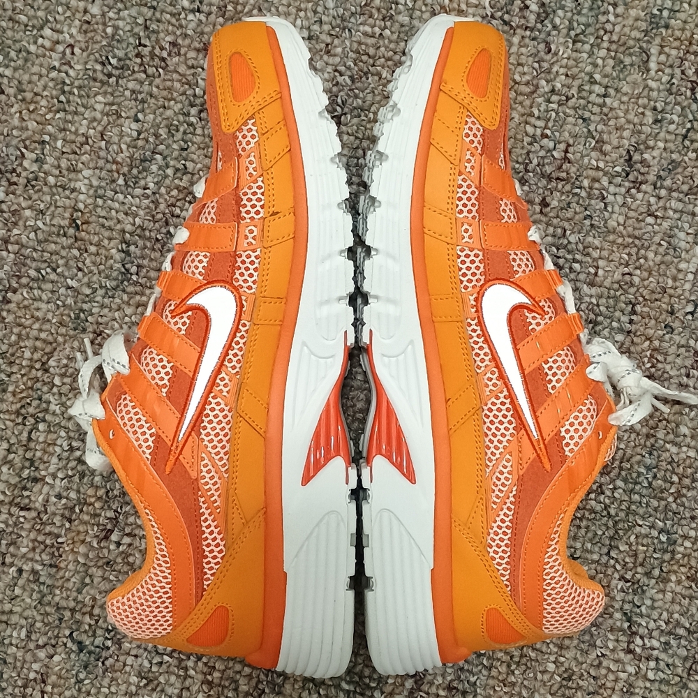 Nike P-6000 Orange White Sneakers Mens size 12.5 - Picture 5 of 7